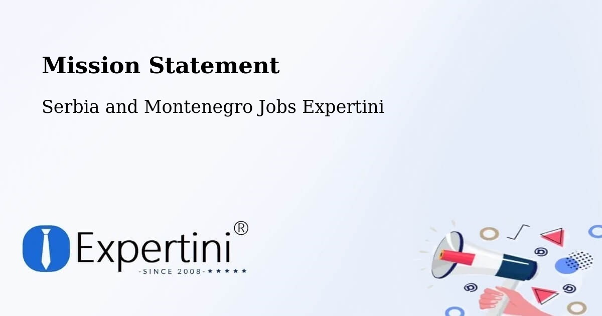 Corporate Mission – Canmore - Serbia and Montenegro Jobs Expertini
